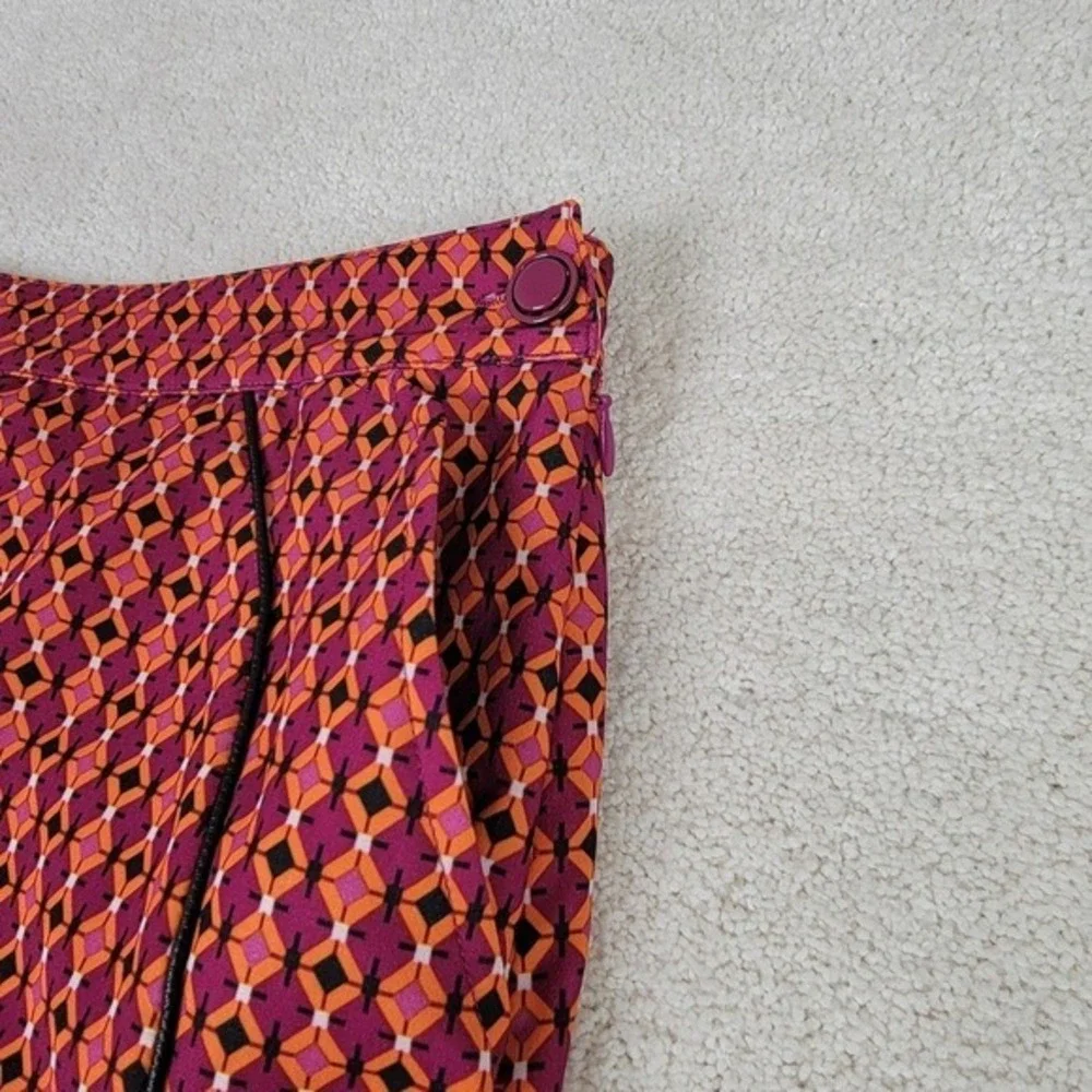 EP Pro Golf Skort Size 8 Pink Orange Geometric Print Tennis Skirt Athleisure‎